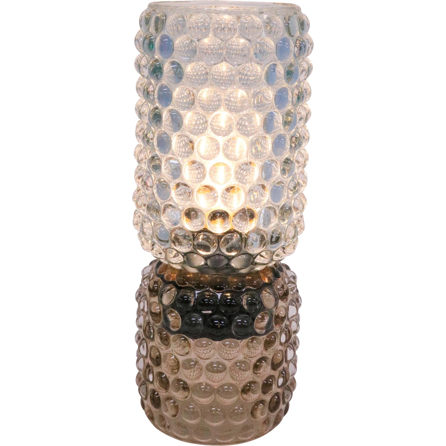 LED Glass Lamp - Amber/Blue