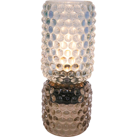 LED Glass Lamp - Amber/Blue