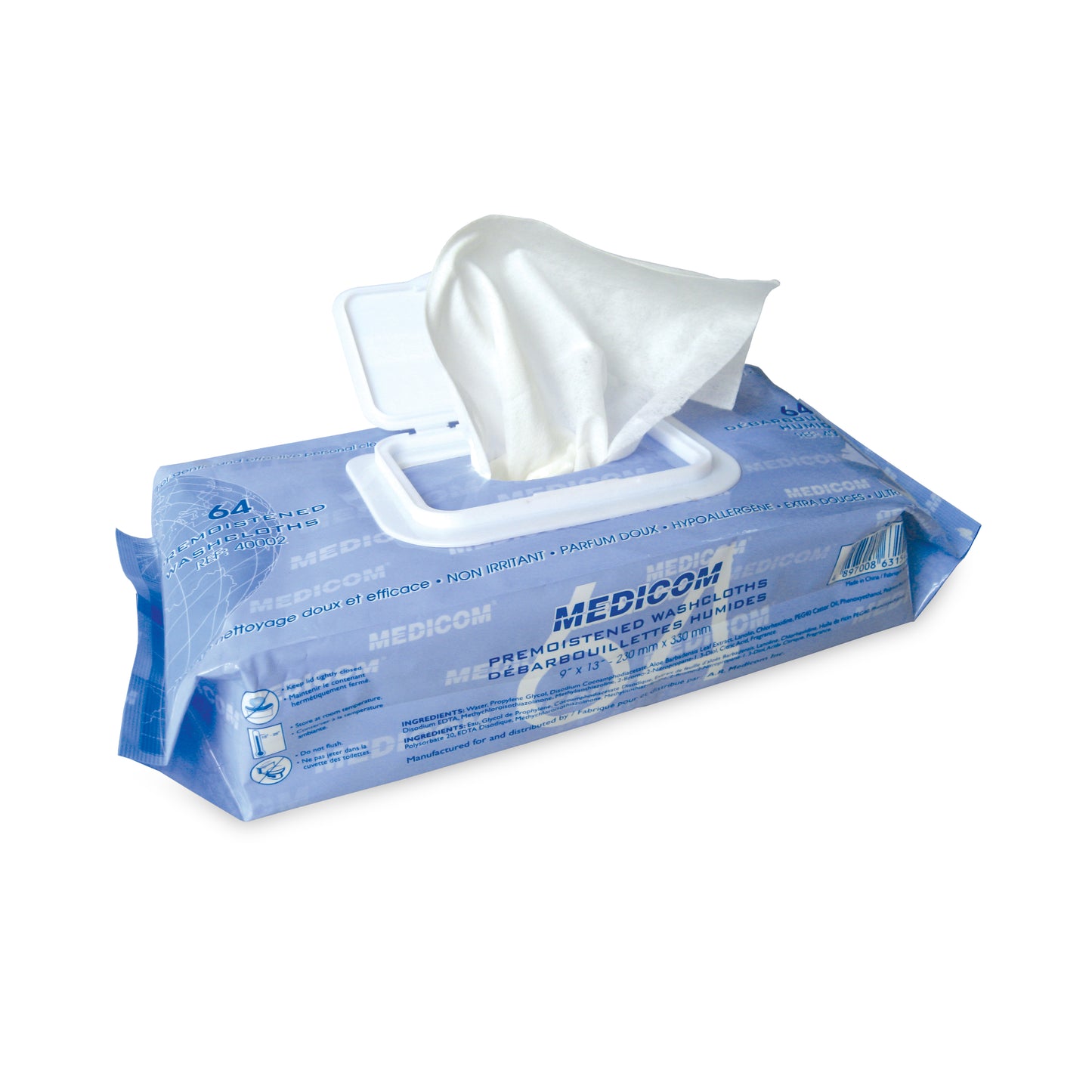 Medicom Pre-Moistened Washcloth