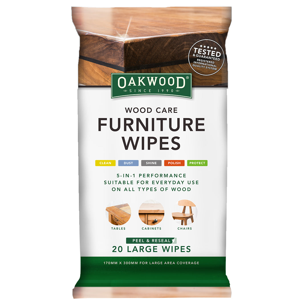 Everyday Wood Care Furniture Wipes 20PK (170 x 300mm) Everyday Wood Care Cleaning Wipes for Timber Furniture and Other Wooden Surfaces Carton: 7 x 20 Pack