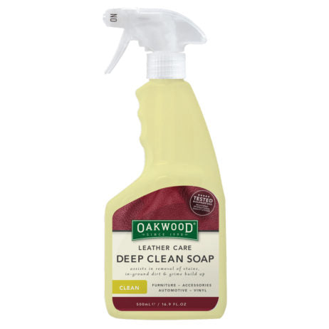 Leather Care Deep Clean Soap (500mL) Leather Care Deep Clean Soap for Leather Furniture Upholstery & Accessories Carton: 6 x 500ml