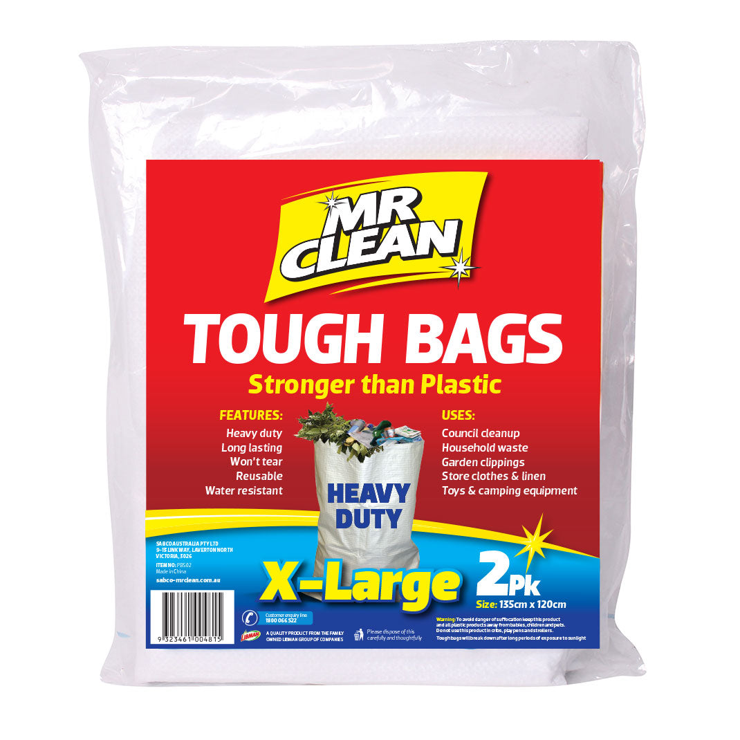 Tough Bags Extra Large – 2PK Stronger than plastic Carton: 12 x 2 Pack