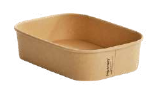 Paperway PP Large Rectangular Container Kraft - 1090ml