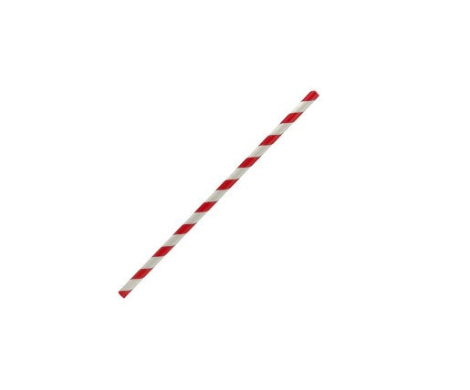 Paper Straw Cocktail - Red Stripe