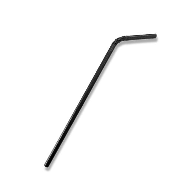 Paper Straw Flexi - All Black
