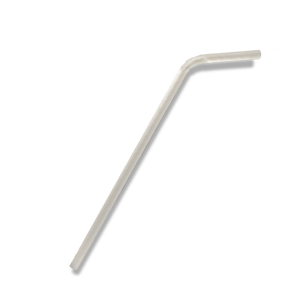 Paper Straw Flexi - White