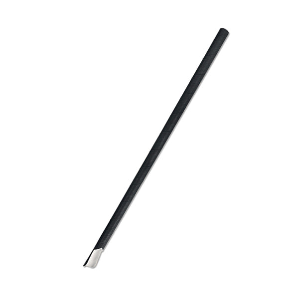 Paper Spoon Straw - All Black