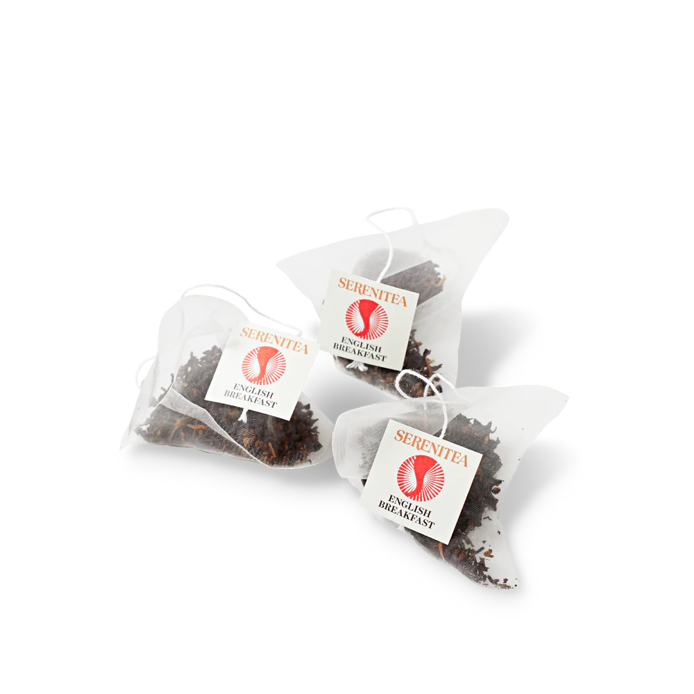 Serenitea Oranic English Breakfast Pyramid Compostable/Biodegradable Tea Bags Carton: 6 x 50