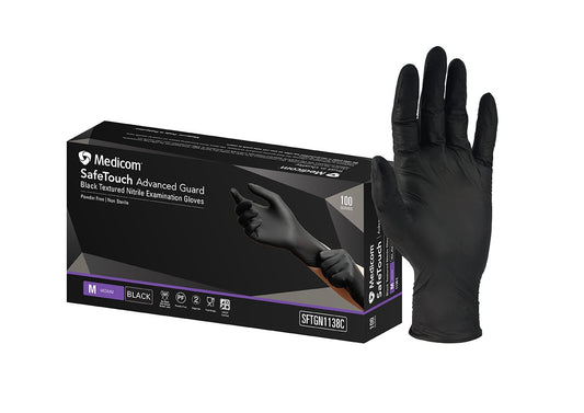 Safetouch Advanced Guard Black Nitrile Gloves - XLarge