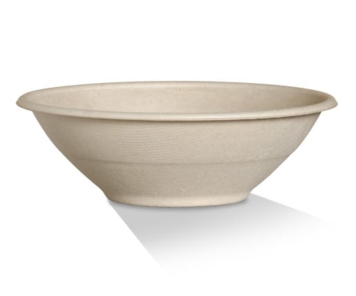 Unbleached Sugarcane Cold Food Bowl - 40oz