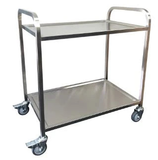 Wagen Heritage Range Serving Trolley 4 Star 2 Shelf 860mm Silver HD