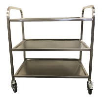 Wagen Serving Trolley 3 Shelf Silver