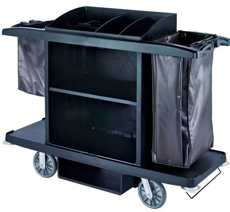 Wagen Poly Maids Cart with Top Divider – Large