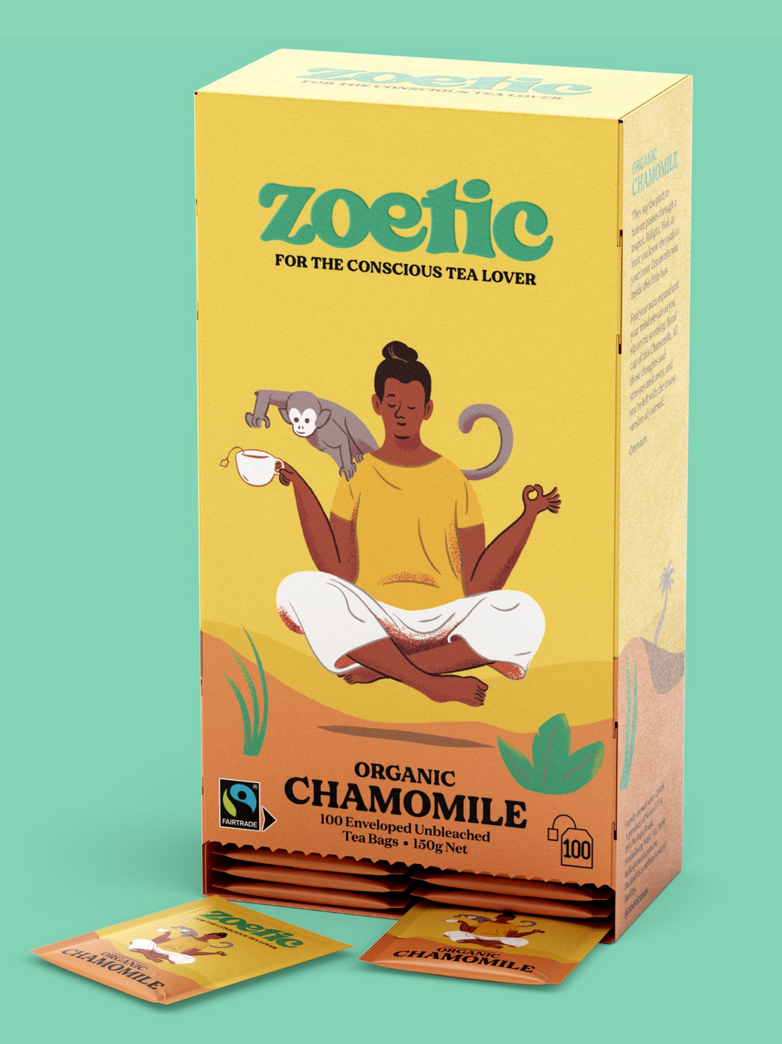 Zoetic Chamomile Enveloped Tea Bags