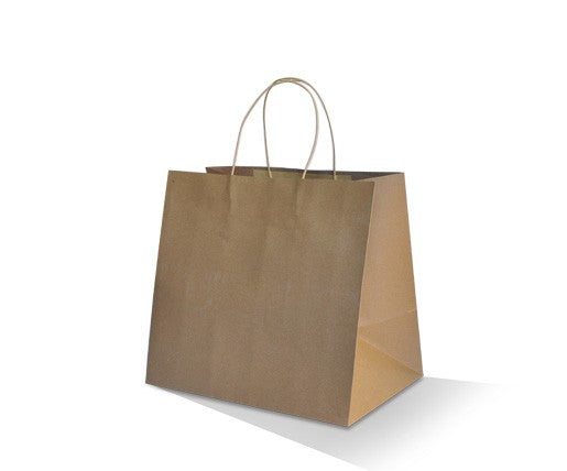 Brown Kraft Paper Bag with Twisted Handle - Take Away