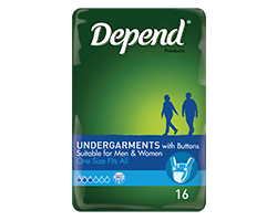 DEPEND® Undergarments with Buttons