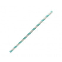 Paper Straw Regular - Blue Stripe