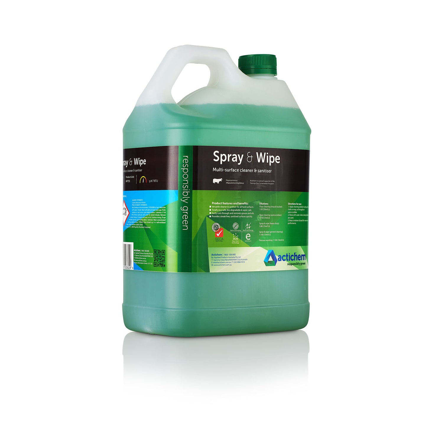 Spray n Wipe - 5L GECA Approved