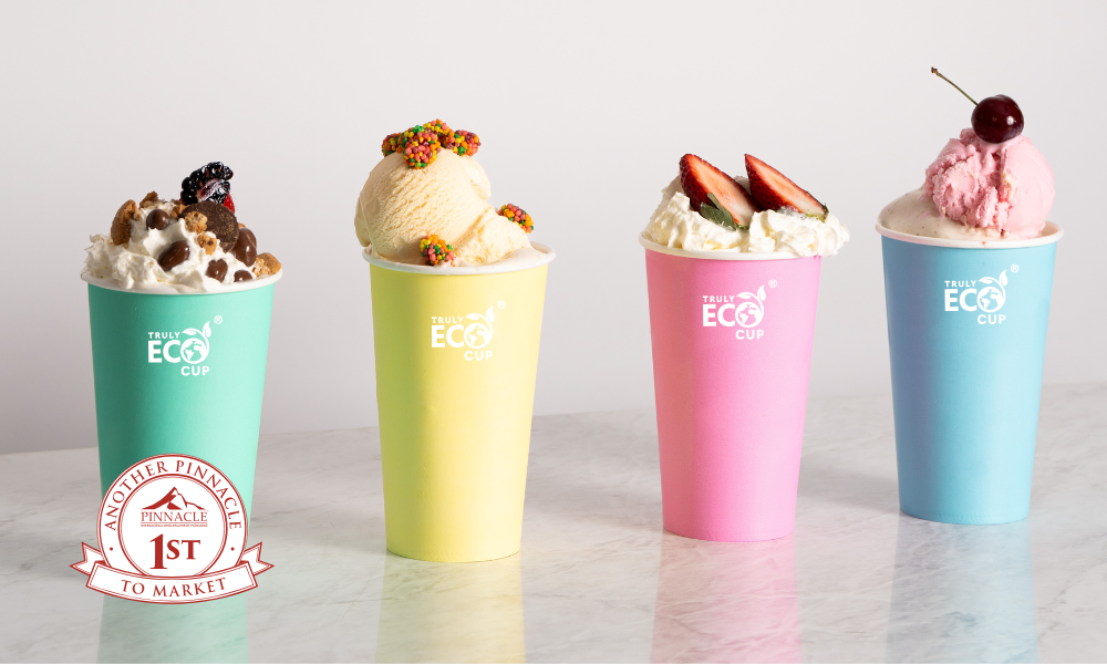 Truly Eco Paper Pastel Cold Cup - 22oz Carton: 1,000