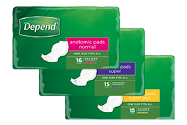 Depend Anatomic Pads