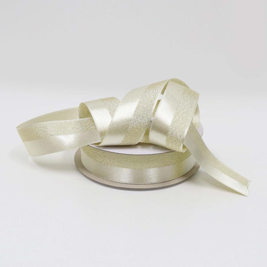 Satin /Lurex Ribbon 25mm x 25m - GOld
