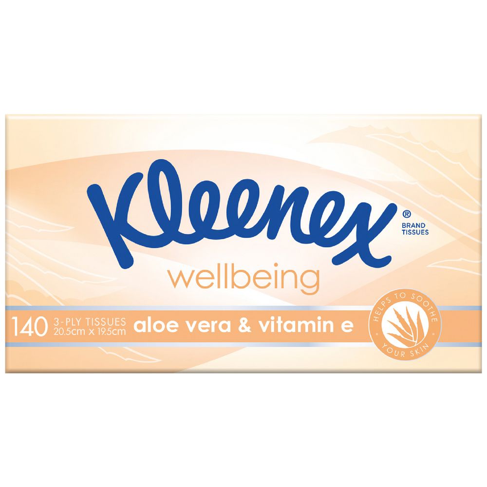Kleenex® Aloe Vera & Vitamin E 140 sheet Carton: 24 Boxes