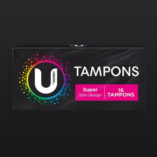 U By Kotex® Super Tampons - Carton 12 x 16 Pack