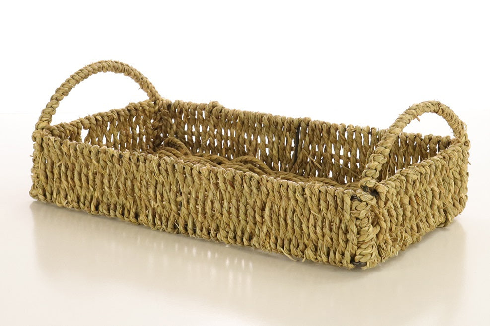 Hamper Tray Seagrass with Handles -35cm