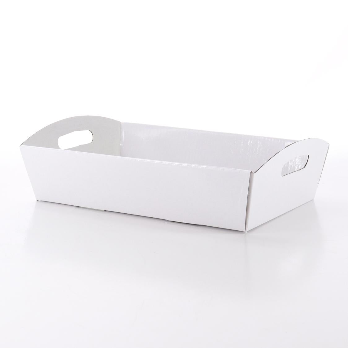 Hamper Tray Cardboard White - Small