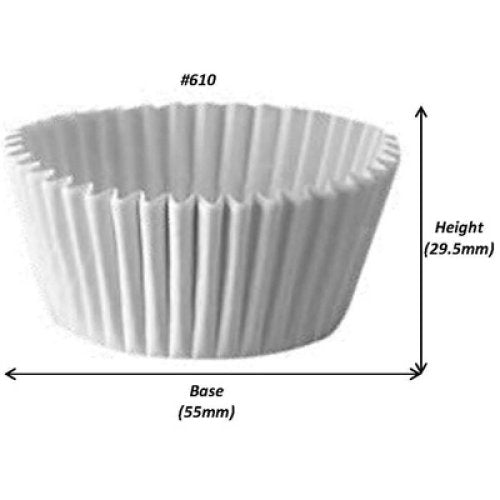 Muffin Pan Liners White - #610