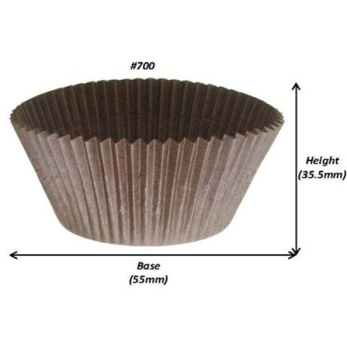 Muffin Pan Liners Chocolate - #700