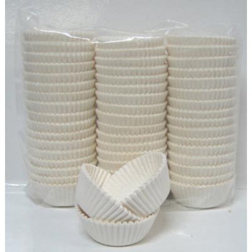Cupcake Pan Liners White - 38mm