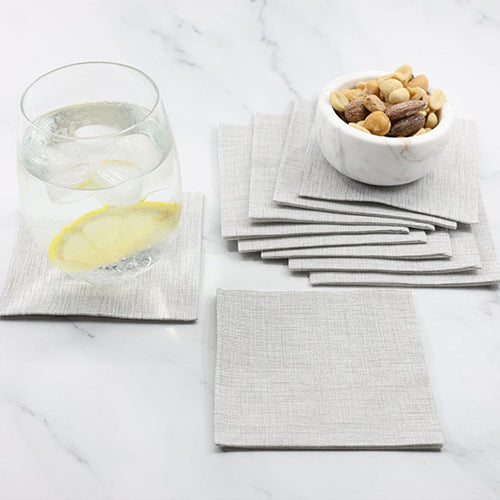 Bionap Napkin Extra Soft 20x20 Sofia Grey Light Compostable Carton: 2,560