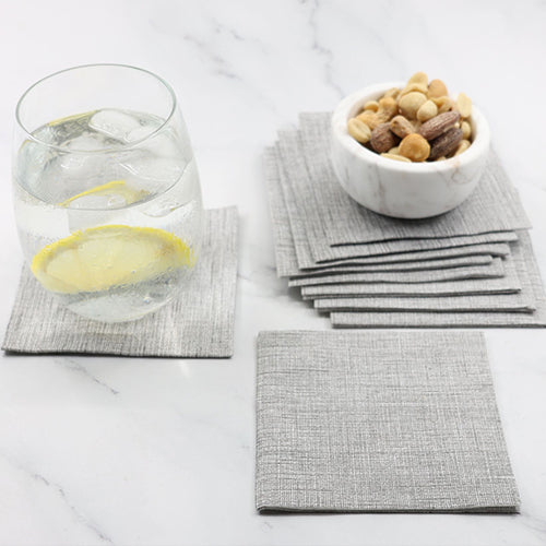 Bionap Napkin Extra Soft 20x20 Sofia Grey Compostable Carton: 2,560
