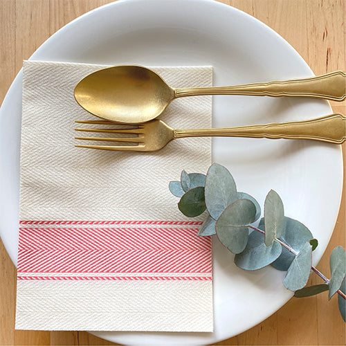 Bionap Napkin Extra Soft 30x40 Kitchen Red Compostable Carton: 800