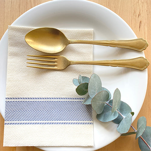 Bionap Napkin Extra Soft 30x40 Kitchen Blue Compostable Carton: 800