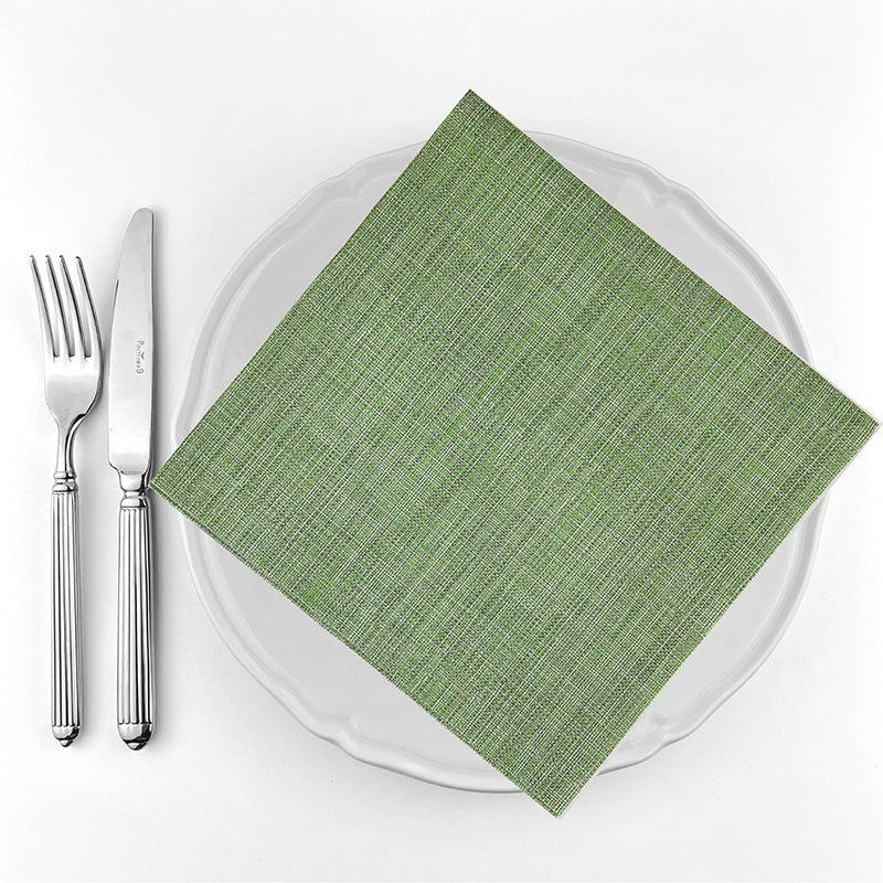 Bionap Napkin Airlaid 44x44 Lino Green Compostable Carton: 800