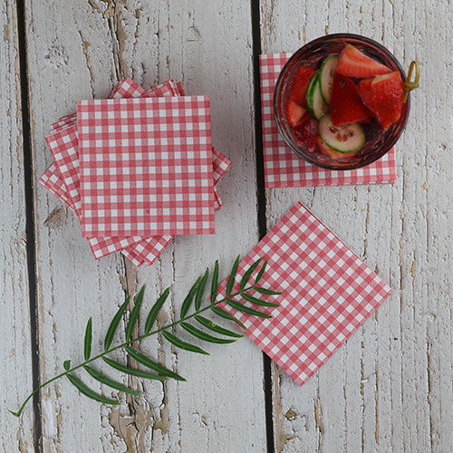 Bionap Napkin Airlaid 20x20 Italo Bordeaux Compostable Carton: 2,560