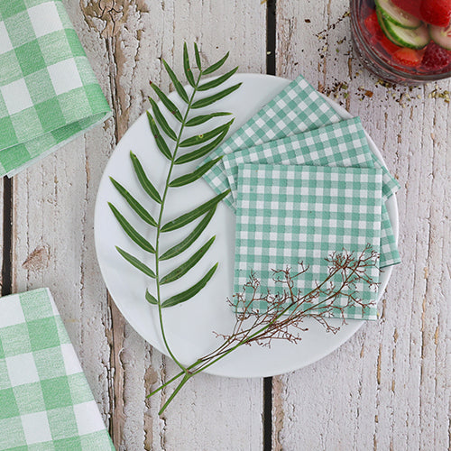 Bionap Napkin Airlaid 20x20 Italo Green Compostable Carton: 2,560