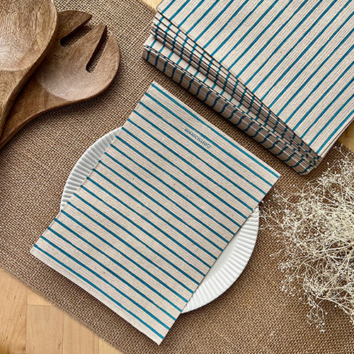 Bionap Napkin 100% Recycled 30x40 Nina Blue Recyclable Carton: 1,200