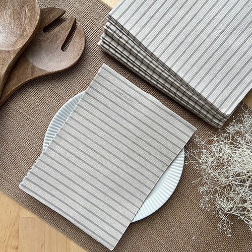 Bionap Napkin 100% Recycled 30x40 Nina Grey Recyclable Carton: 1,200