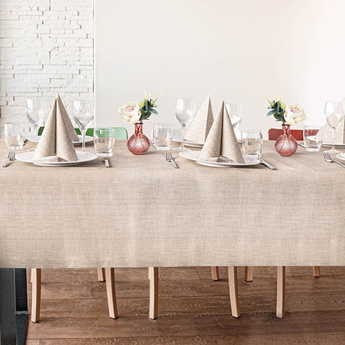 Bionap Tablecloth Airlaid 140x240 Lino Sand Compostable Carton: 20