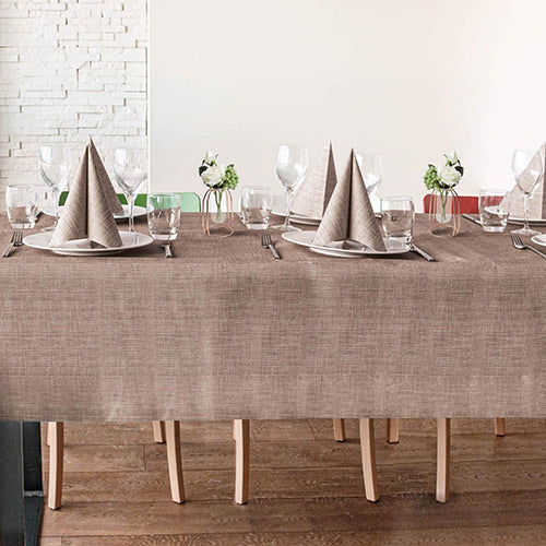 Bionap Tablecloth Airlaid 140x240 Lino Brown Compostable Carton: 20