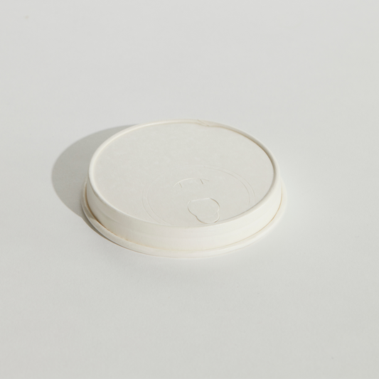 White Paper Tear Back Hot Cup Lid - 90mm