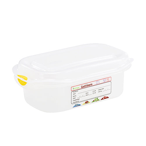 Gastronox Air-Tight Container with Lid -  1/9 0.6L (65mm Height)