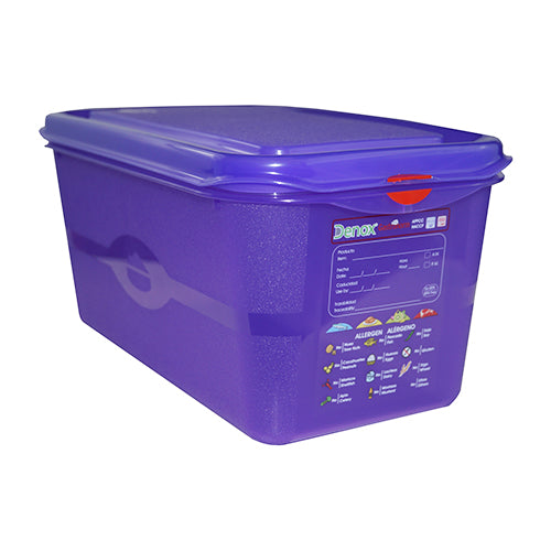 Gastronox Air-Tight Container with lid 1/3 h150mm 6lt ALLERGENIC Carton: 6