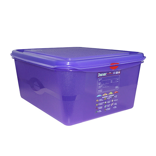 Gastronox Air-Tight Container with Lid 1/2 h150mm 10lt ALLERGENIC Carton: 6