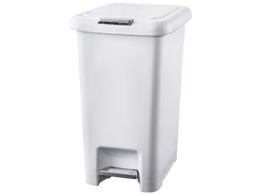 Pedal & Push Bin - 50L White