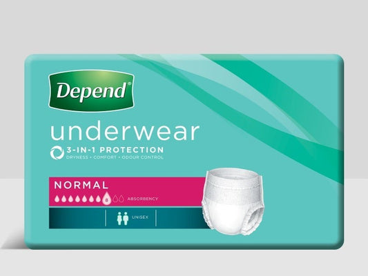 Depend® Unisex Underwear Normal Small/Medium - Carton: 4 Packs