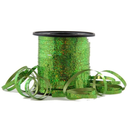 Curling Ribbon 225m - Holographic Lime